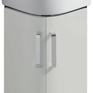 Haute Qualité Meuble sous-lavabo d‘angle Geberit Renova Compact Gris claire